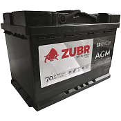 Аккумулятор Zubr AGM (70 Ah) 750 А, (570 02) L3